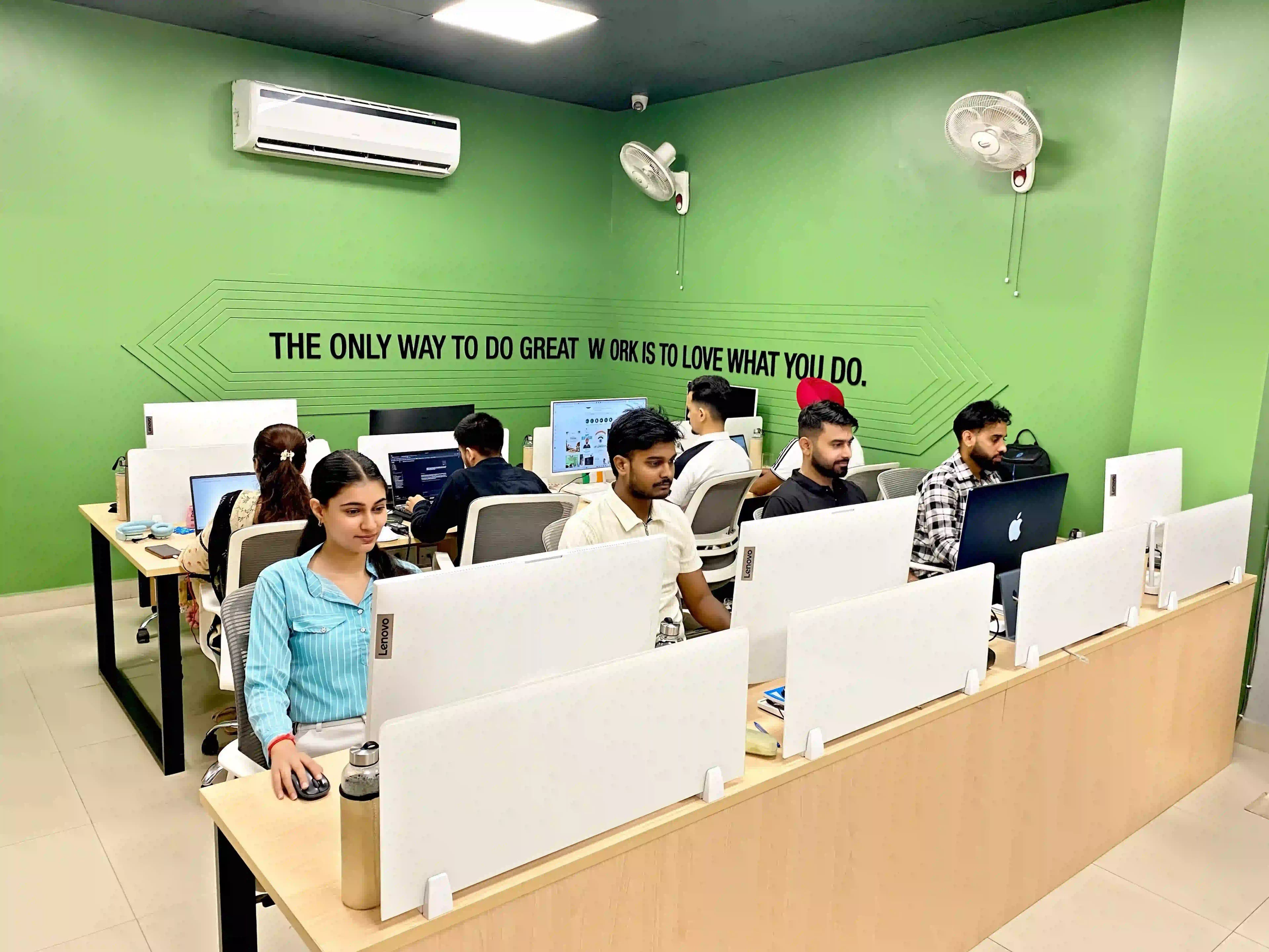 Tech Devise Team Working in Office